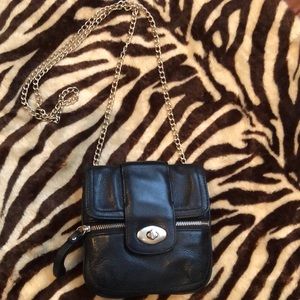 Banana Republic black pebble leather crossbody.